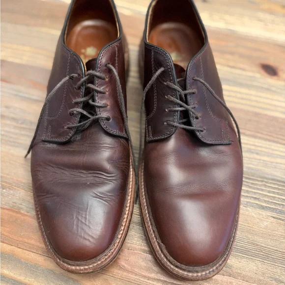 Alden Men's 29364F - Plain Toe Blucher Flex Welt - Brown Chromexcel - Picture 2 of 8